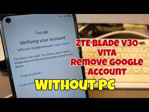 ZTE Blade V30 Vita (8030). Remove Google Account, Bypass FRP, Without PC.