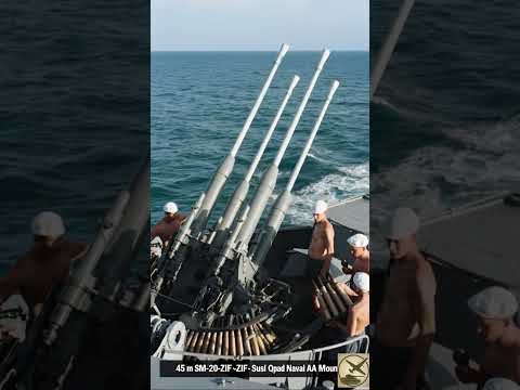 SM‑20‑ZIF1 The Soviet Quad 45mm Naval AA Mount #navalhistory