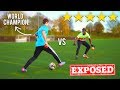 I Challenged the WORLD CHAMPION To A PANNA Football Competition.. I GOT NUTMEGGED