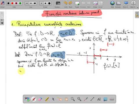 Functii continue intr-un punct clasa a XI a ( www.supermeditatii.ro)
