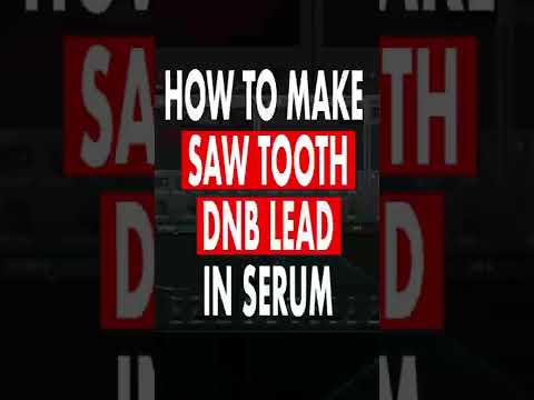 Super cool DNB SAW lead sound in SERUM! #dnb #shorts #sounddesign