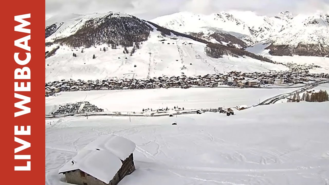 Live webcam view of Livigno Alpine Town Panorama
