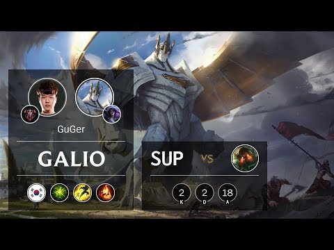 Galio Support vs Nautilus - KR Grandmaster Patch 9.24