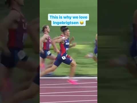 Confidence to go from 9th to 1st in the last lap 🔥 #ingebrigtsen #worldathleticschampionships