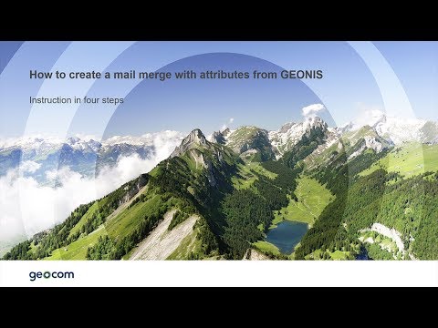 GEONIS expert | Add attributes from GEONIS to a mail merge letter in Word in four simple steps