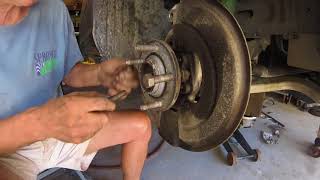 Jaguar Front wheel bearing removal