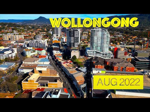 WOLLONGONG city skyline Great Australian Beach City August 2022