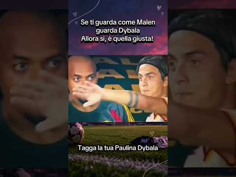 Love is in the air 🥰 #dybala #malen #roma #seriea #love