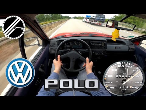 VW Polo II 1.0 86C 45 PS Top Speed Drive On German Autobahn With No Speed Limit POV