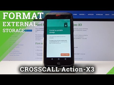 How to Format SD Card on CROSSCALL Action-X3 - Remove and Fix SD Card