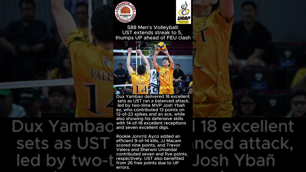 UAAP Men's Volleyball:  UST sweeps UP