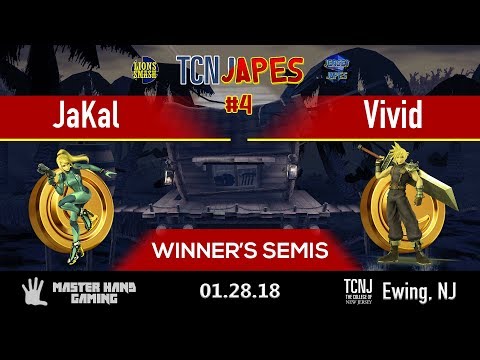 TCNJapes 4 - Vivid (Bayo, Cloud, ZSS) vs JaKal (Sonic, ZSS) - Winner's Semifinals
