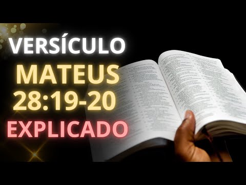 Discover the power of the VERSE MATTHEW 28: 19-20 for your LIFE!