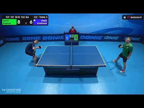 15:55 Serhii Kalenyk - Vitalii Krokhmal 05.08.2023 TT Euro.Cup Ukraine Master. TABLE 3