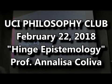 Prof. Annalisa Coliva: Hinge Epistemology