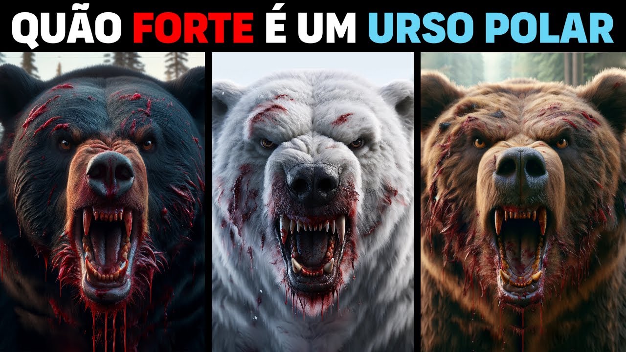 Quão Forte é Um Urso Polar em Comparação Com Outros Ursos