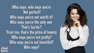 Selena Gomez The Scene - Who Says - Lyrics