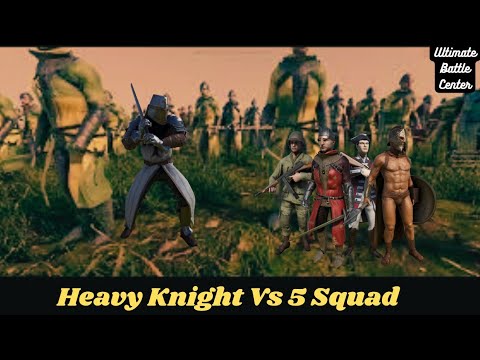 100000 Heavy Knights vs 5 squads - UEBS 2