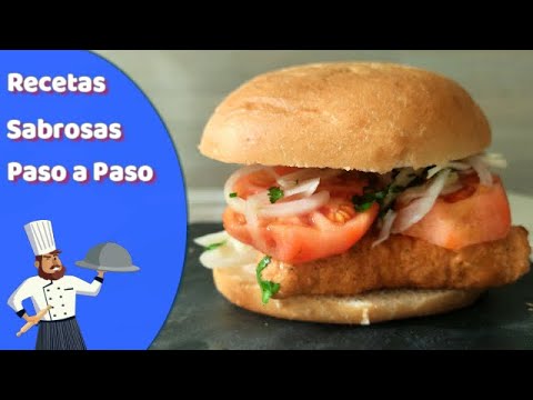 SANDWICH DE PESCADO FRITO | CHURRASCO MARINO | RECETAS DE CHILE