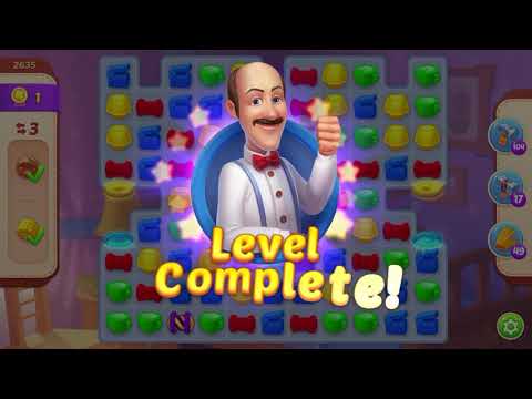 Homescapes Level 2635 With No Boosters - Bonus Scene With Austin