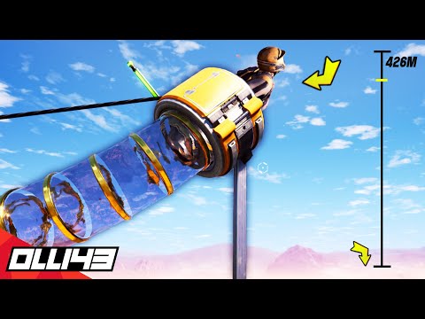 Testing my new a Hyper Tuber Stunt Jump.