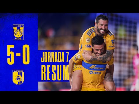📹 El Resumen | Tigres 5 - 0 Querétaro | Jornada 7 | Apertura 2023