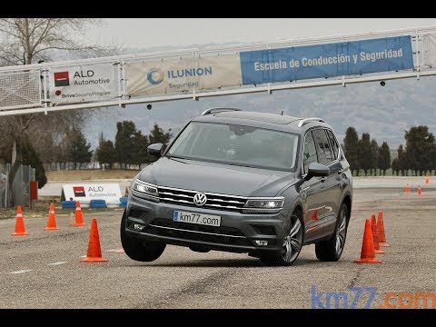 Volkswagen Tiguan Allspace 2018 - Maniobra de esquiva (moose test) y eslalon