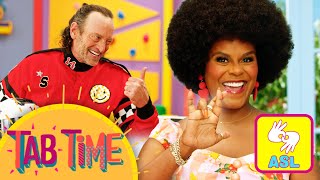 Tab Time: How We Communicate | ASL Interpreter on Screen! | Learning About Signing