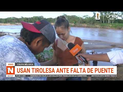 USAN TIROLESA ANTE FALTA DE PUENTE