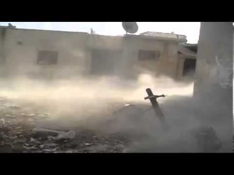 استهداف  قوات النظام بقذائف الهاون في دير بعلبة في محافظة حمص