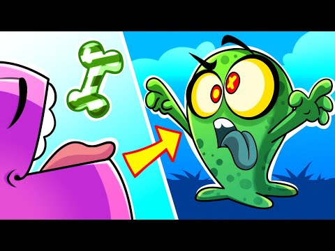 I Turned Into A ZOMBIE! 🧟 | Zombie Sweets Song | Kids Cartoon by Slick Slime Sam