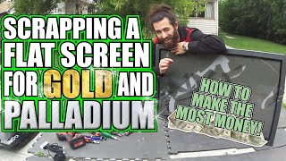 Scrapping A Flatscreen TV - How To Make Money From A Scrap TV!