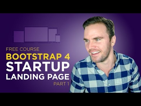 Bootstrap 4 Tutorial [#8] Code a Startup Website