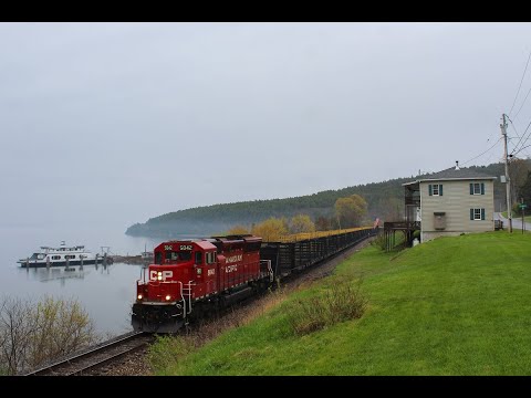 Canadian Pacific Rail train on the CP D&H. Chasing from Rockland to Plattsburg NY