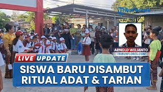 Murid Baru Disambut Ritual Adat dan Tarian saat Hari Pertama Masuk Sekolah di Maumere Sikka