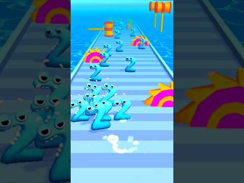 number run 3d match let's go 🔥🔥🔥 #alphabet #merge #number #battle