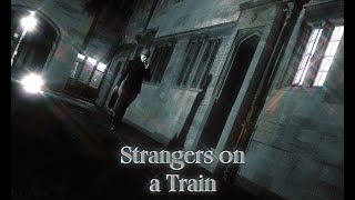 Remake of a scene from Alfred Hitchcock&#39;s &#39;Strangers on a Train&#39; (1951, gate scene with Bruno &amp; Guy)