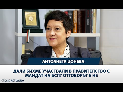 Антоанета Цонева: Дали бихме участвали в правителство с мандат на БСП? Отговорът е не (ВИДЕО)*