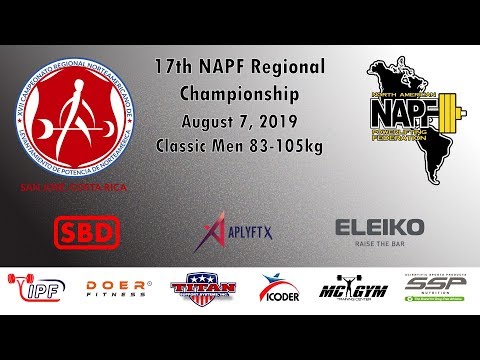 Classic Men 83-105kg - NAPF Regional Championship -2019