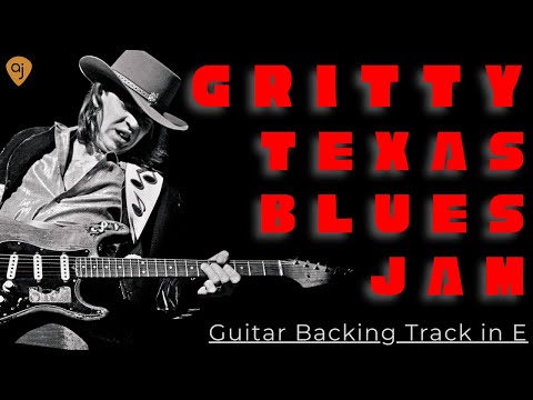 TEXAS Blues Shuffle in E | SRV Style Guitar Backing Track (12 Bar Jam)