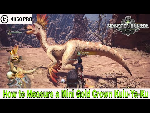 Monster Hunter: World - How to Measure a Mini Gold Crown Kulu-Ya-Ku Video