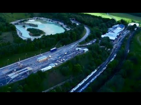 Tunstead Quarry Railway near Peak Forest and Buxton.