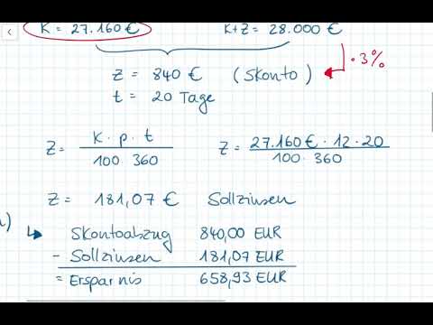 Skontoberechnung
