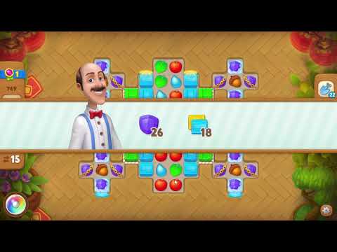 Gardenscapes 769 Level - 15 moves - NO BooSTERS