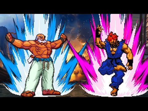 OROCHI AKUMA VS SHIN GOUKEN! THE GREATEST BATTLE OF ALL TIME!