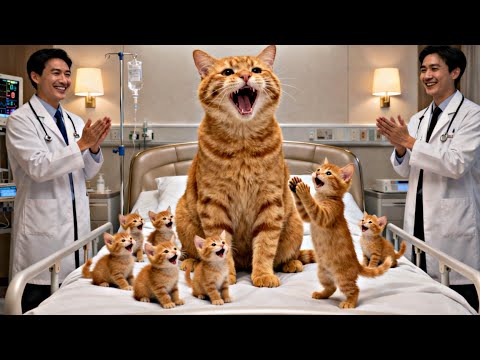 💔🐾 Kitten Cares for Mother After Giving Birth - A Journey Full of Tears and Love 😿❤️