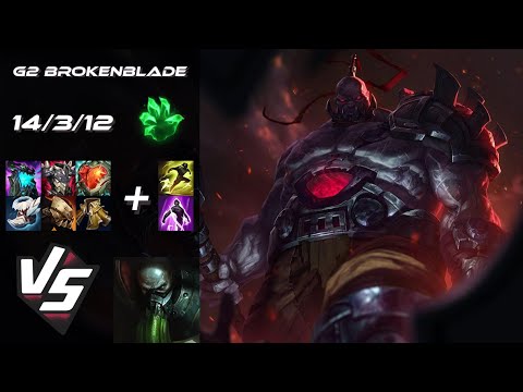 G2 Esports BrokenBlade TOP Sion vs Urgot - EU Challenger Patch 25.S1.3