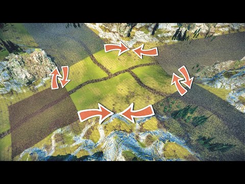 Battle For Crossroads: Romans vs Knights vs Egyptians vs Orcs - UEBS 2