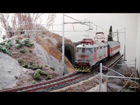 E424 con Locale Paola-Cosenza 1988 [Fermodellismo scala H0]