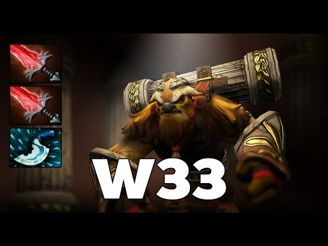 [Dota2] w33 Pro Plays Heroes Earth Shaker Offlane [ w33 Gameplay ] 7665 MMR